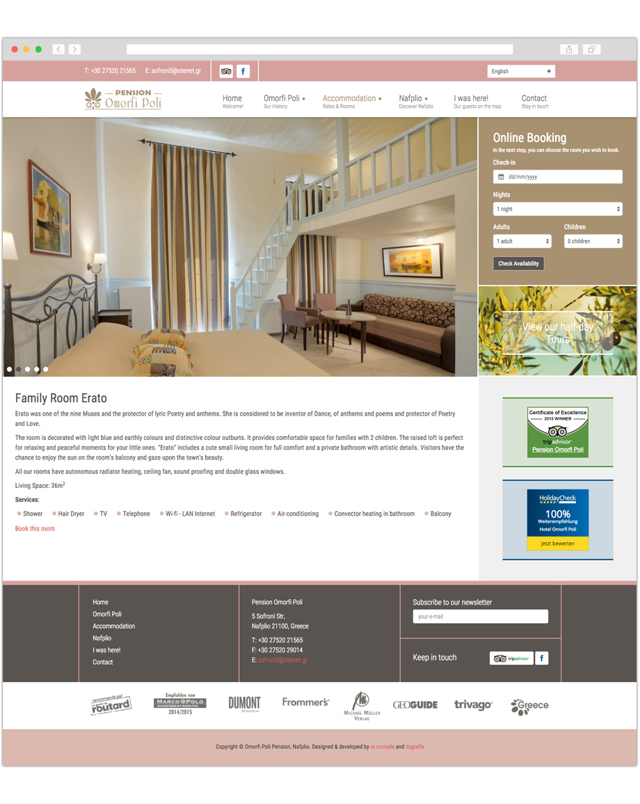 Responsive Responsive Design accomodation pension hotel