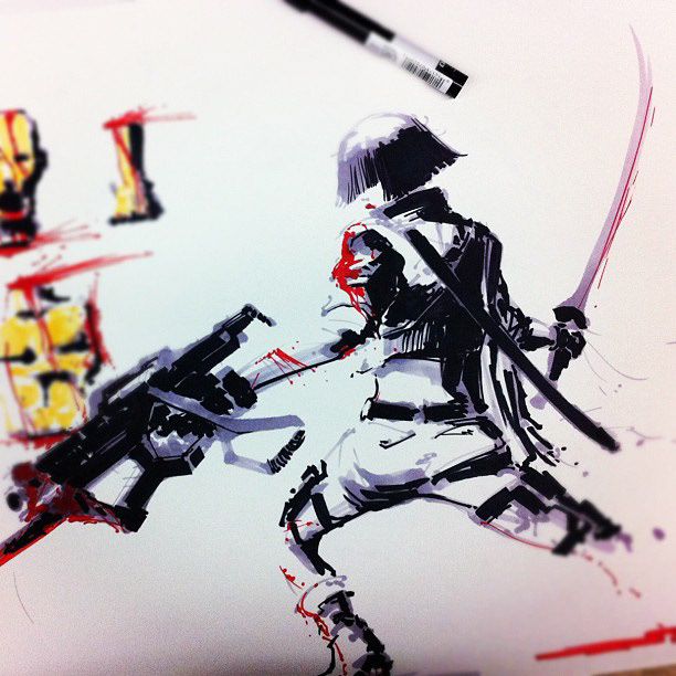 pen ink pencil Marker digital paint instagram sketch