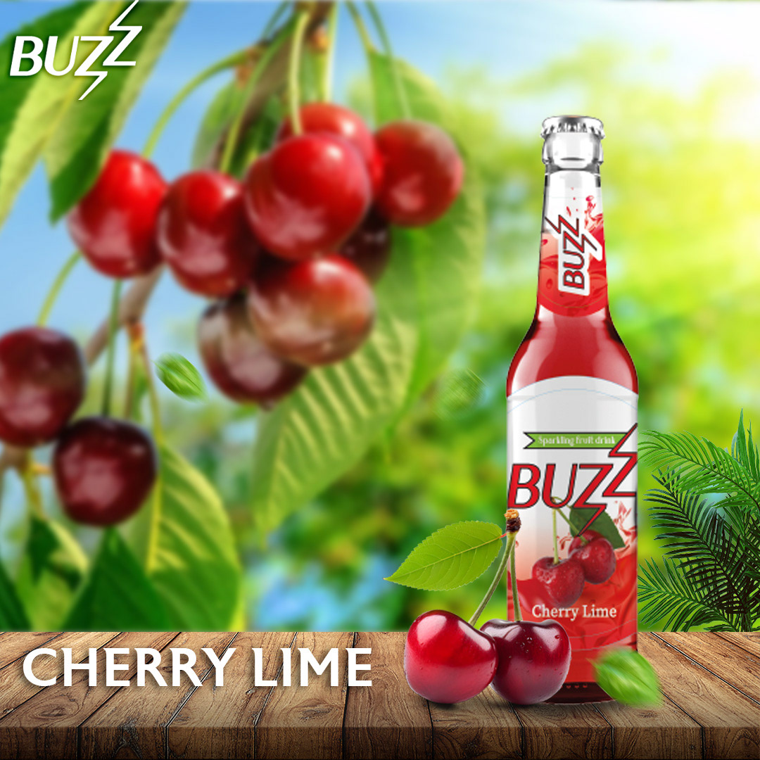 buzz drink Social media post social media fruit juice fruits fresh green Packaging design