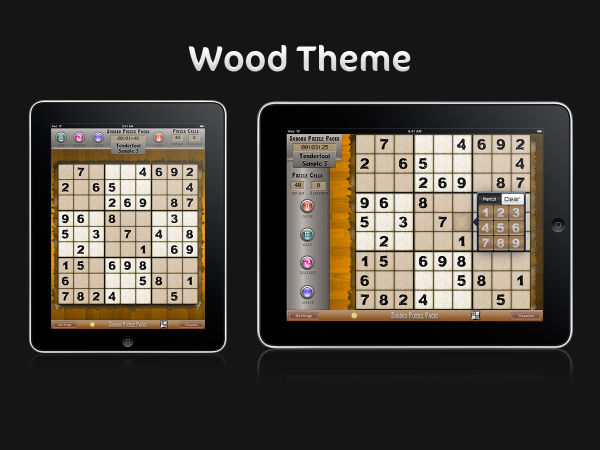 sudoku THEMES ios apps iphone iPad puzzles Games mark perkins Objective-C best thumb wizards publisher sudoko suduku