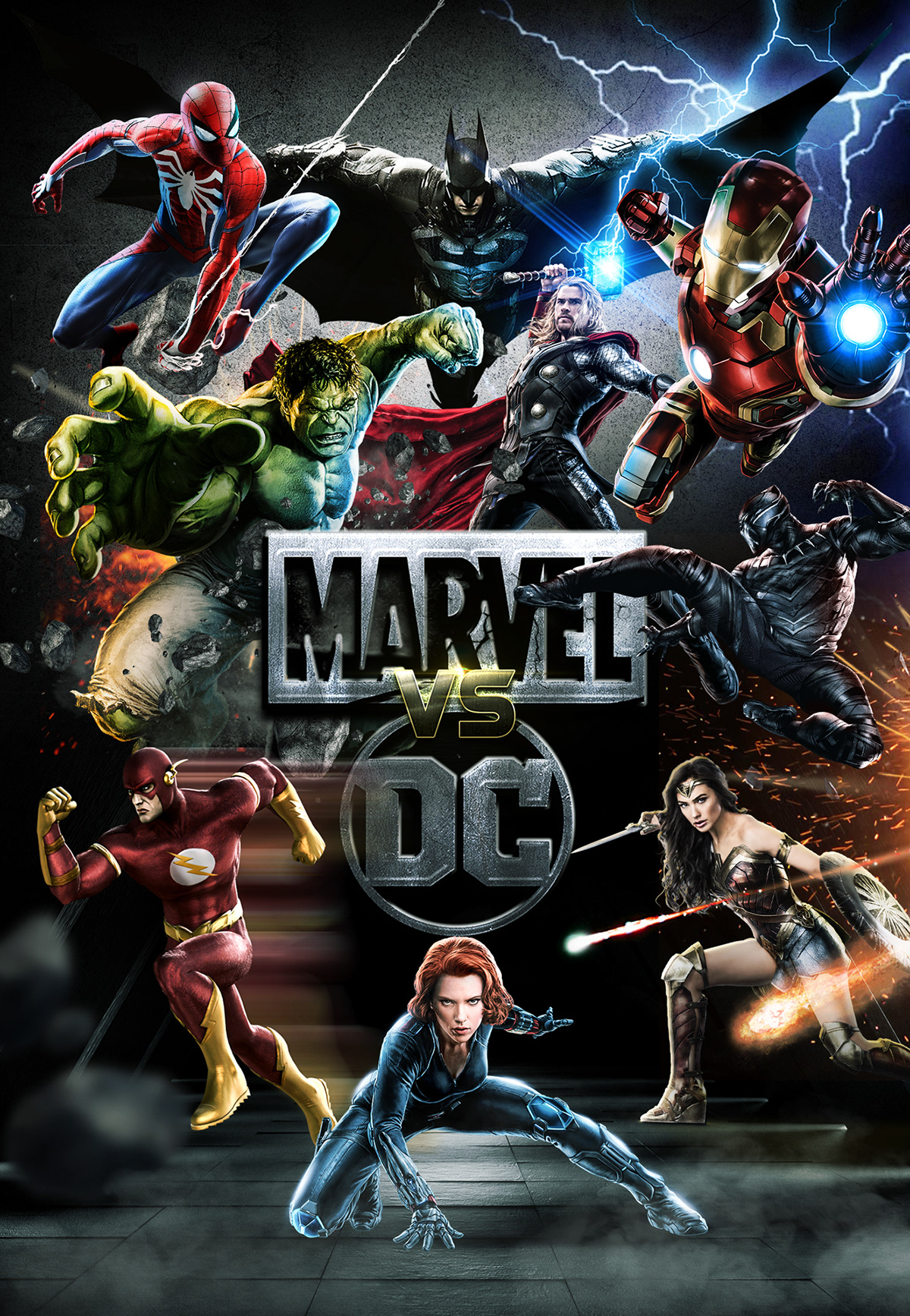 Super Hero Fanart / Marvel vs DC on Behance