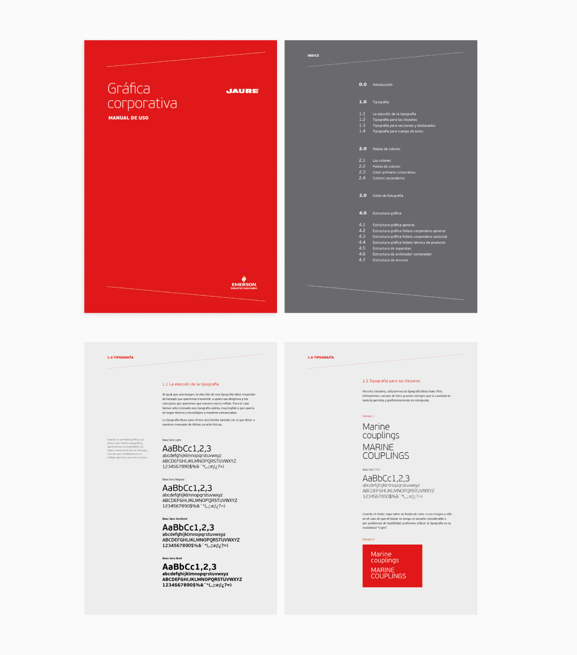 industry Layout branding guidelines logo red