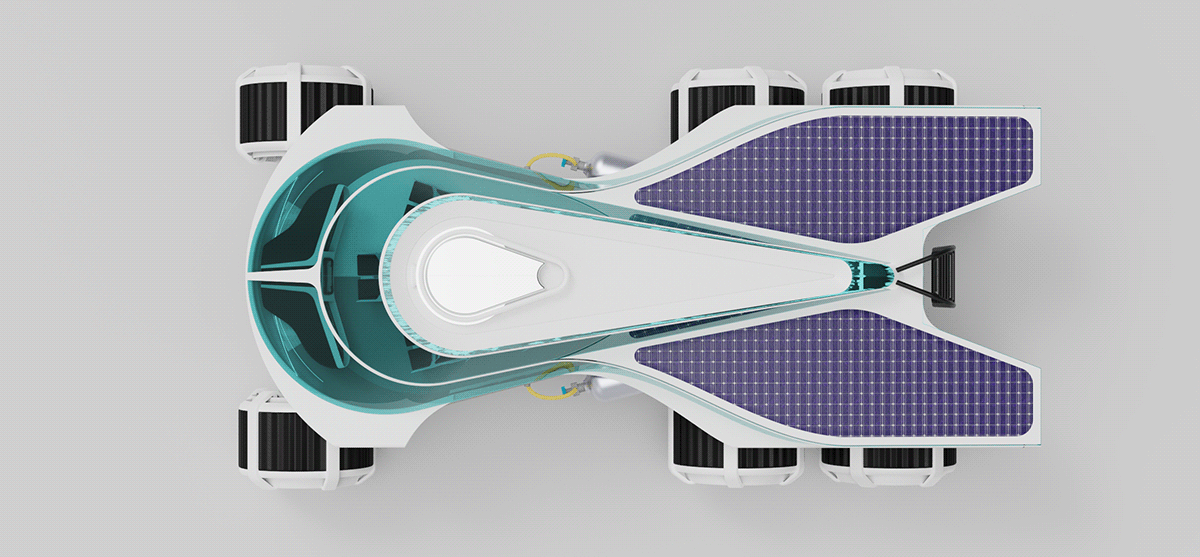 automotive   Automotive design Autonomous concept industrial design  solar Space  Space design transportation Vehicle