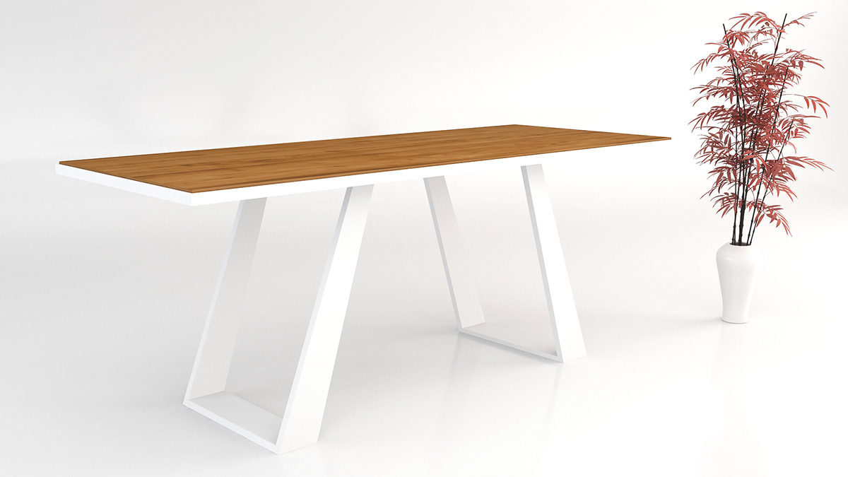 loki table corian andrei otet minimalist design wood dining table