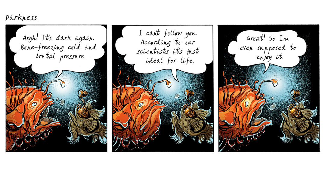 Bottommost Deep-Sea Fish comic strip