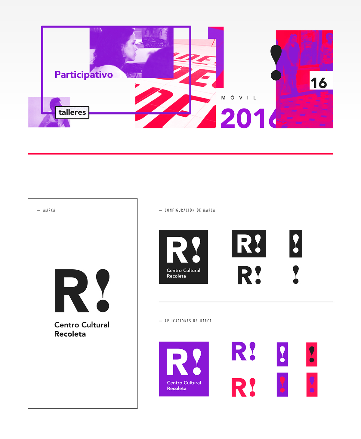 centro cultural recoleta Gabriele identidad identity graphic design  editorial typography   tipografia branding 