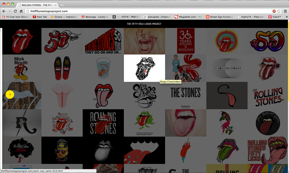 rolling stones lengua fifty new logos project logo stones rolling brand rock black White