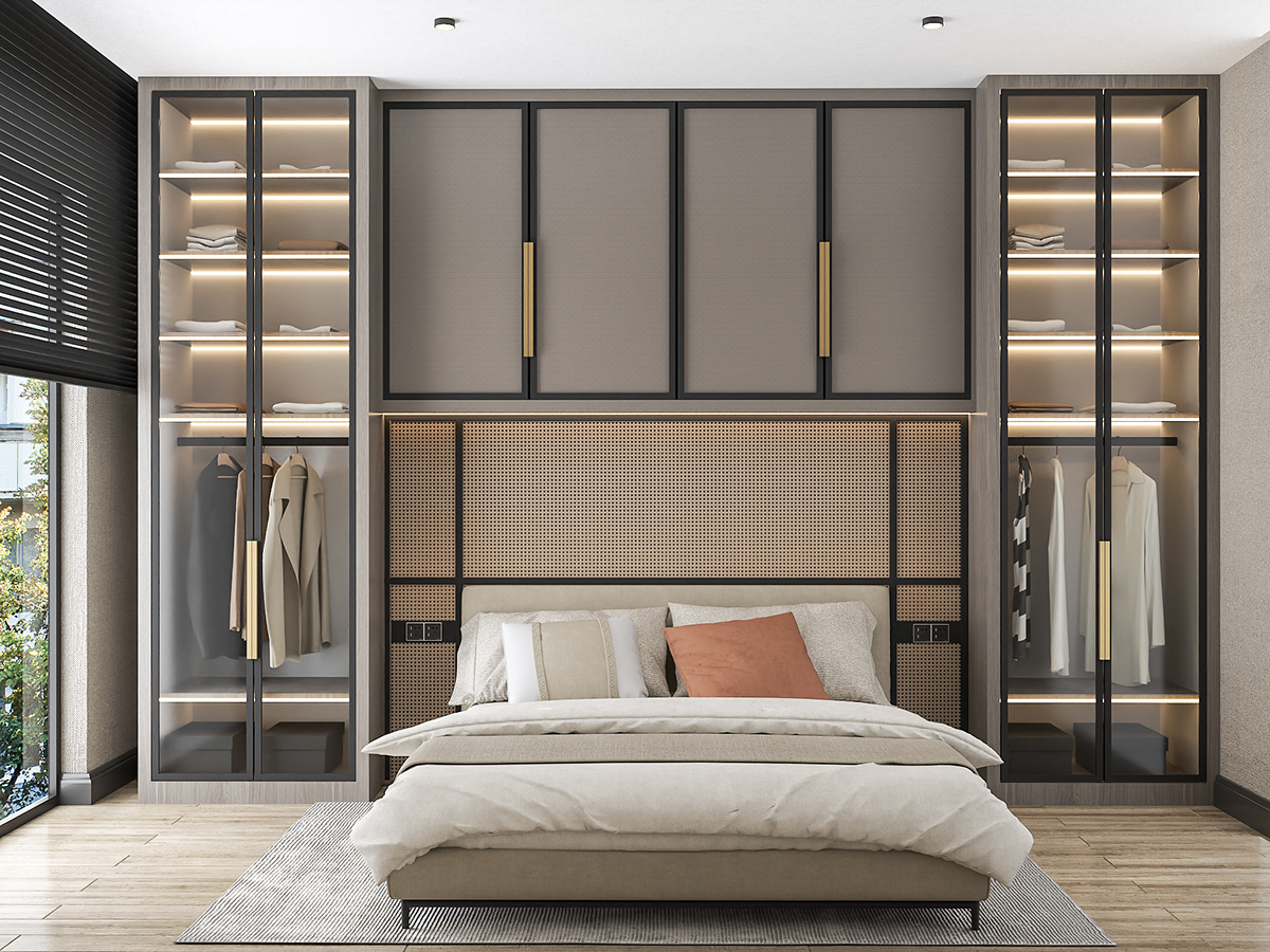 bed interior design  bedroom modern soft hazeran