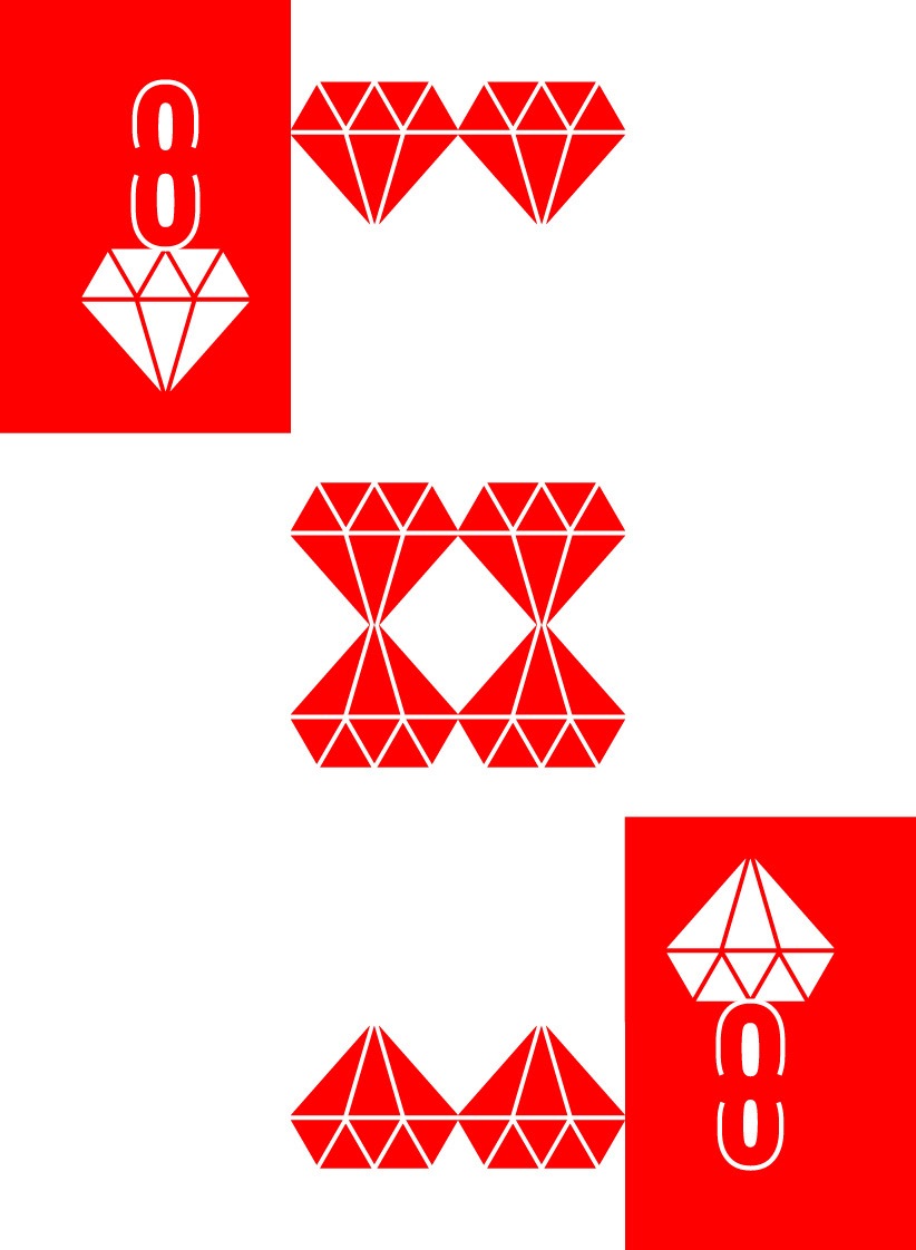 diamonds cards king red and black