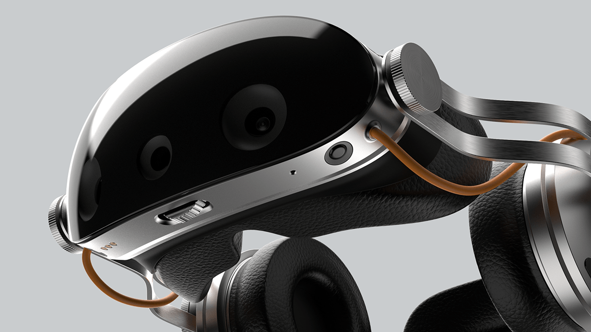 hmd headset headphones product industrial design  concept sound Audio mr ВР