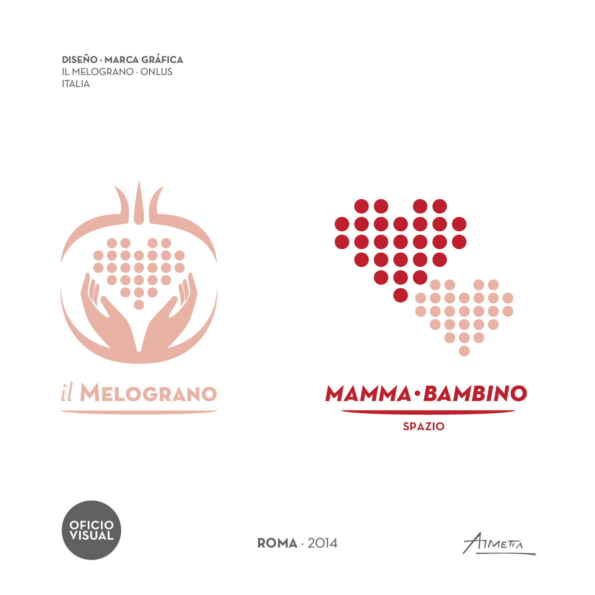 brand identity identidade visual ILMELOGRANO Logo Design Logotype melograno ong onlus typography   vector