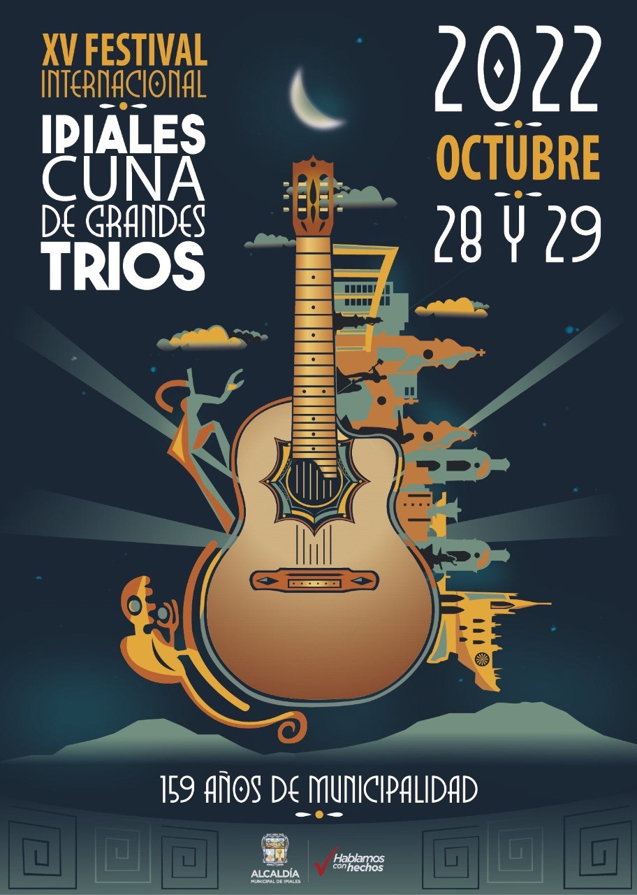 afiche festival BOLERO trios noche musica cuña