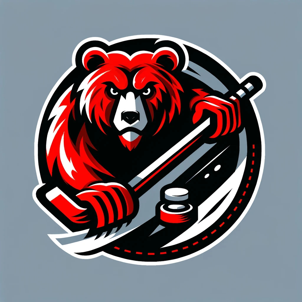 логотип хоккей медведь