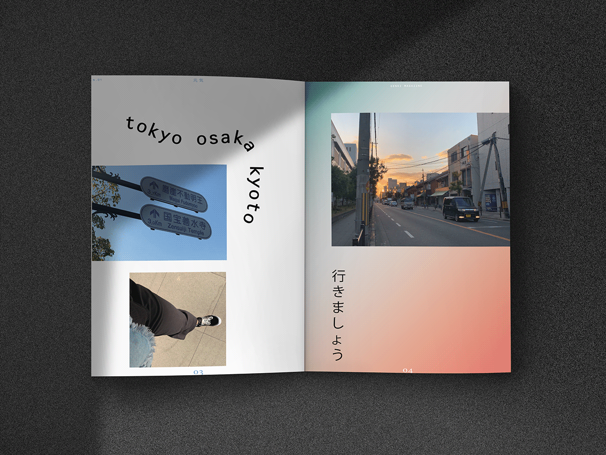 magazine japan osaka kyoto tokyo Photography  graphic design  editorial Layout Design Layout