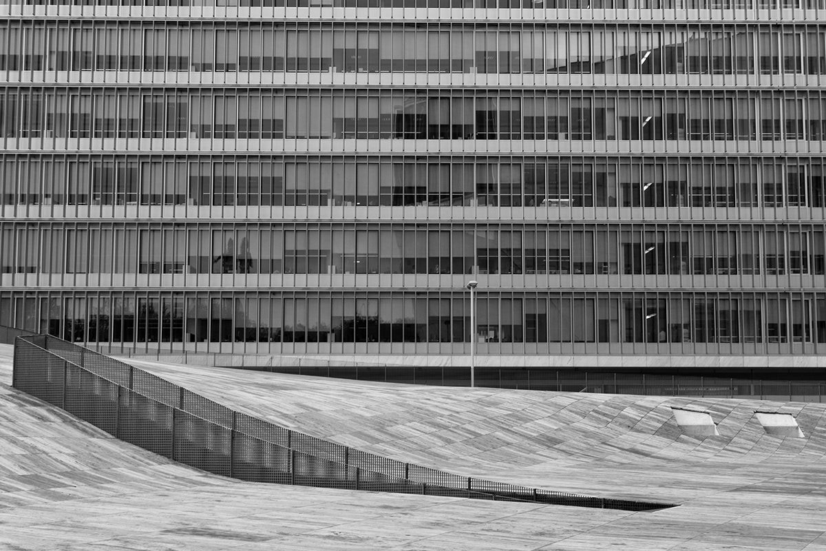 Nikon D3100 architectural Landscape black and white