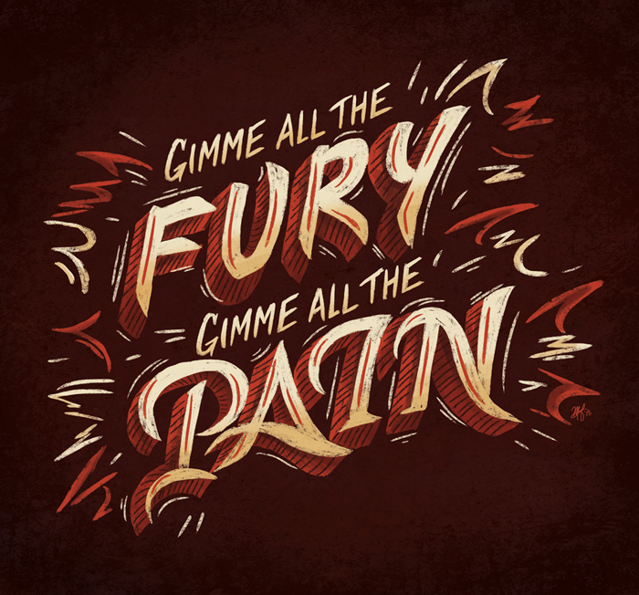Miyavi into the red the others type HAND LETTERING Lyrics