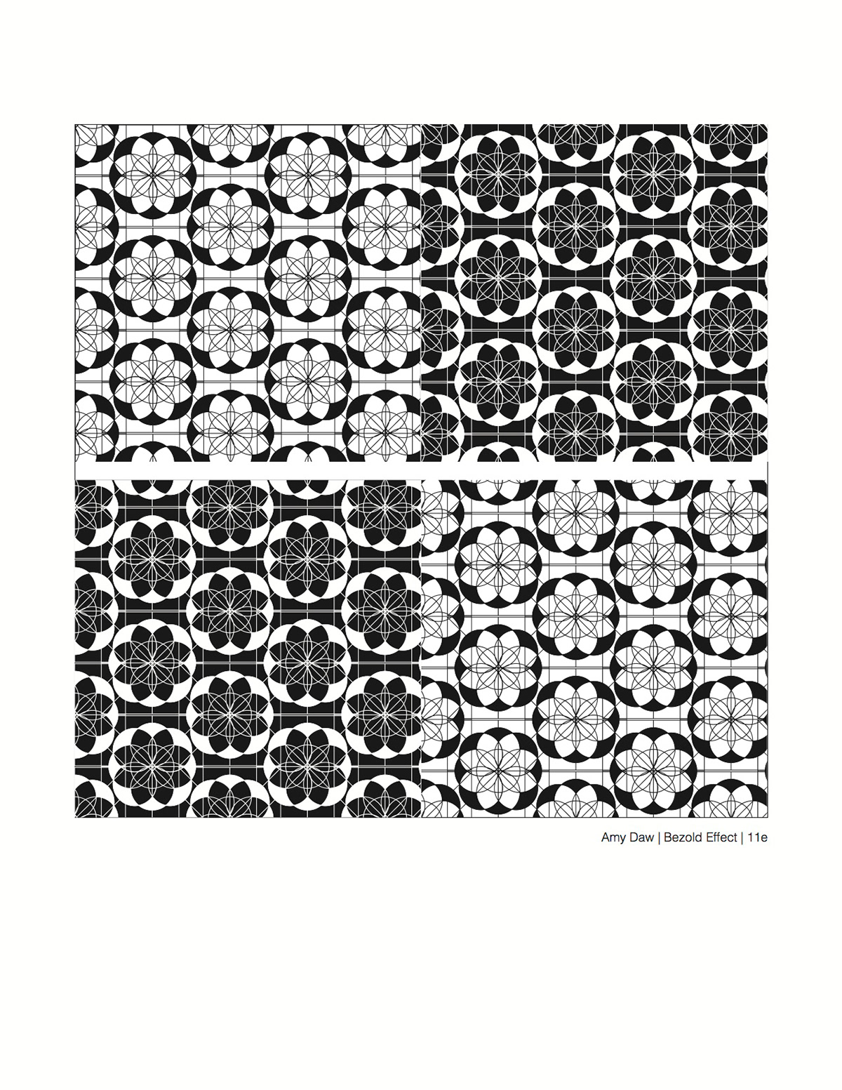 InDesign Illustrator pattern flower bezold effect