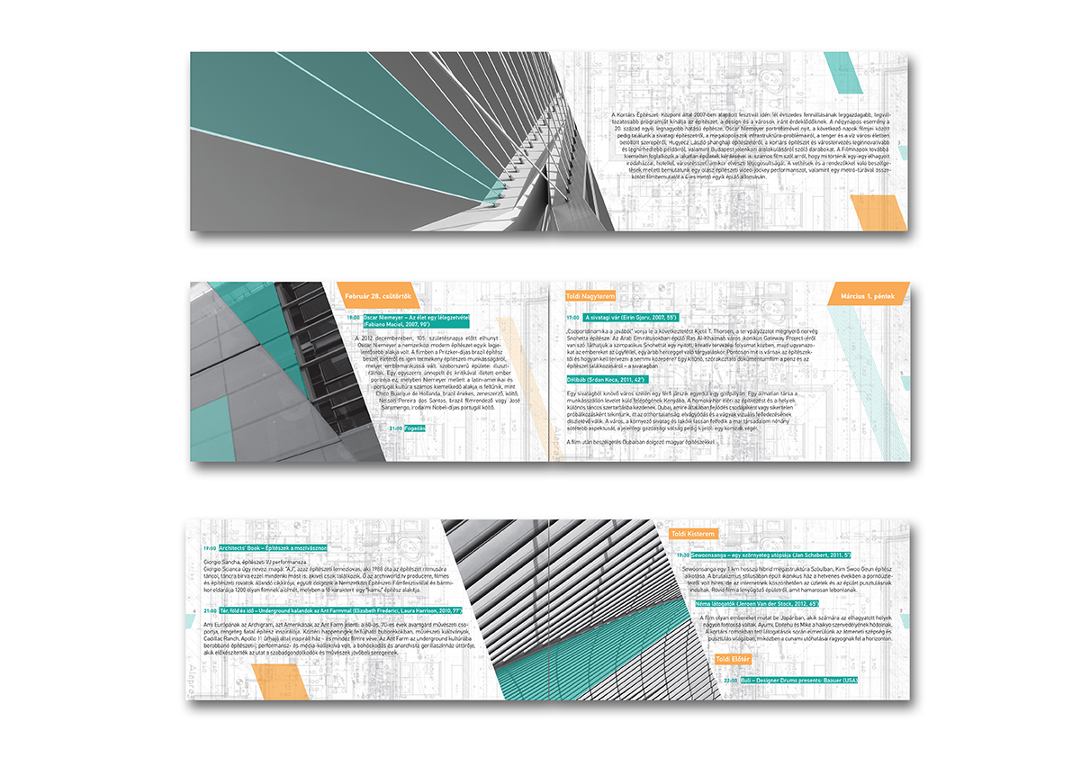 Booklet Invitation Card poster architecture Film day