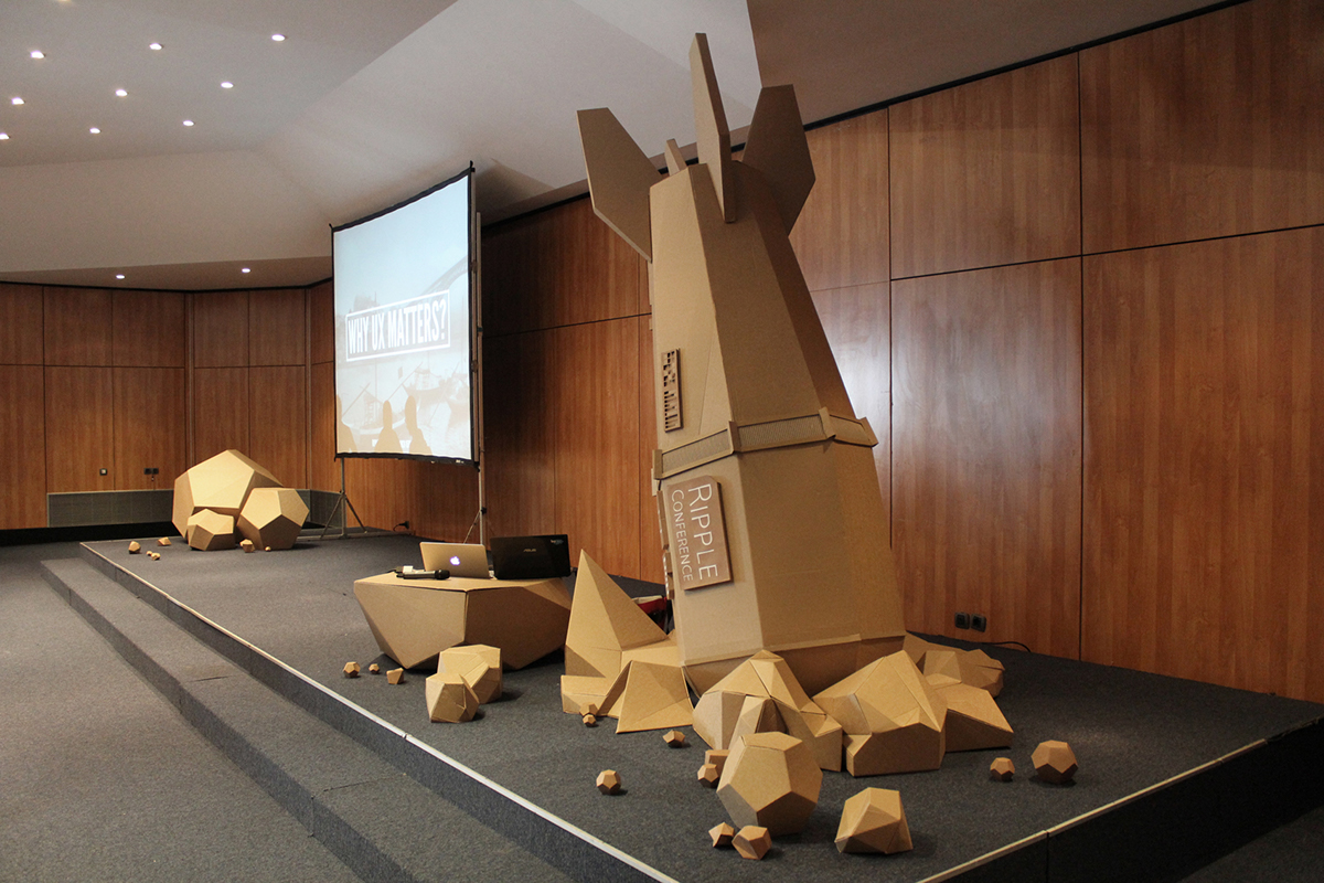 cardboard Event bomb wreckages Technology