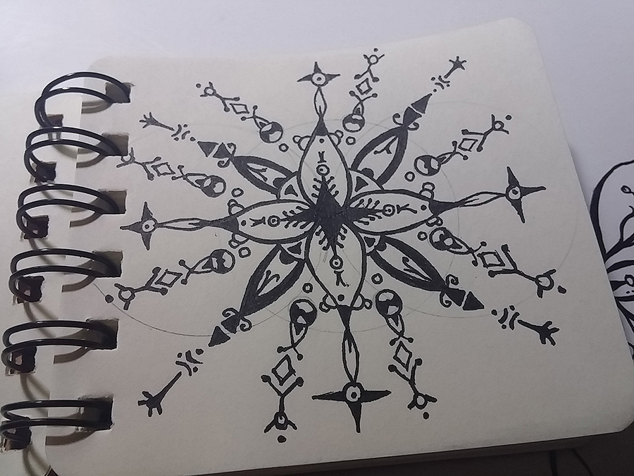 Mandala Art Patterns symmetry pigma micron doodles