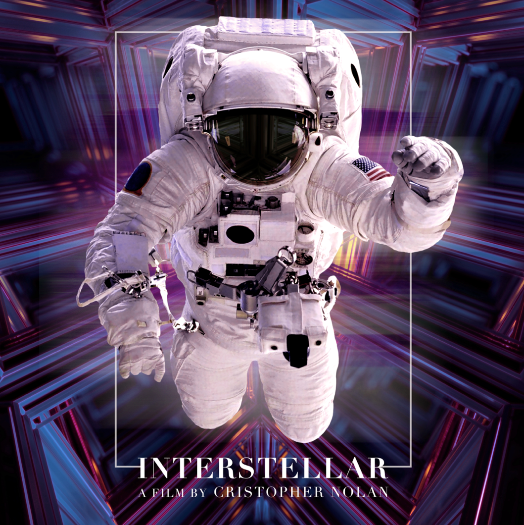 movie poster interstellar universe alternative Space  astronaut type Tesseract Didot hollywood