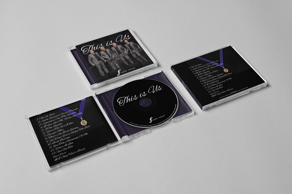 quartet Champions packaging design Packaging branding  logo Like cd artwork Album artist