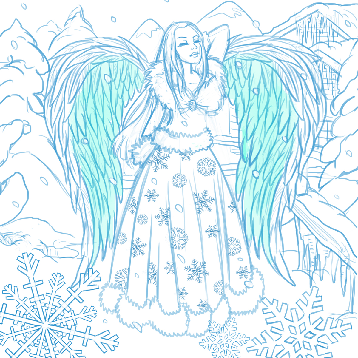 coloring book coloring angel book Character