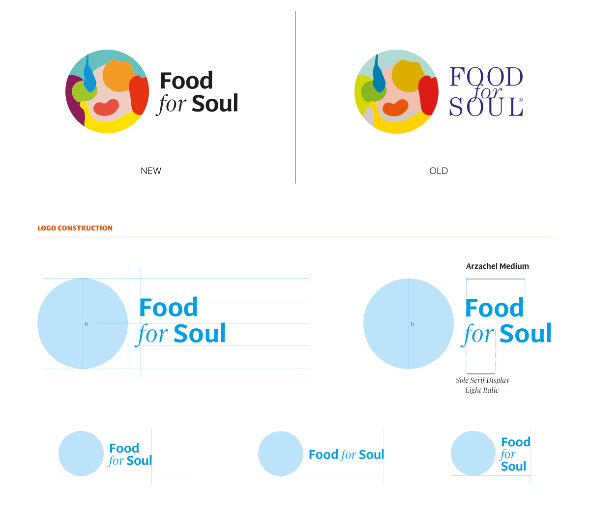 charity noprofit logo redesign Food  Riccardo Olocco foundry typography  