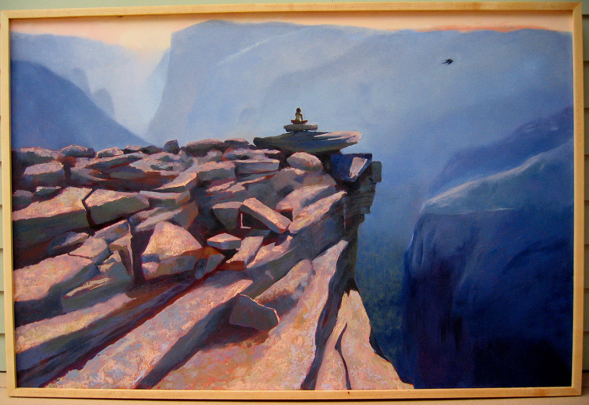Oil Painting Figure Painting rock climbing yosemite indian creek dirtbagdays