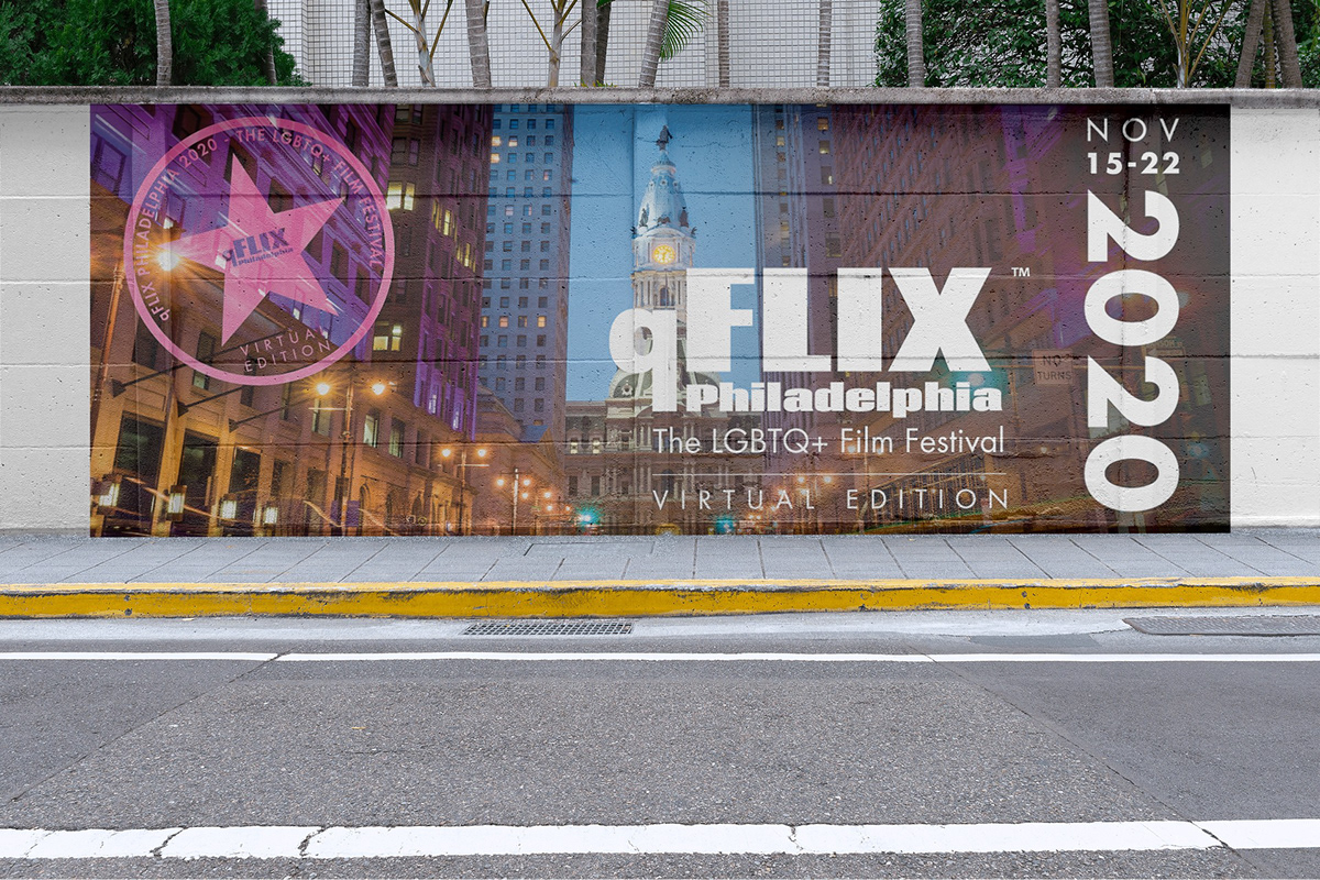 digital festival Film   graphic design  LGBTQ non-profit philadelphia qflix