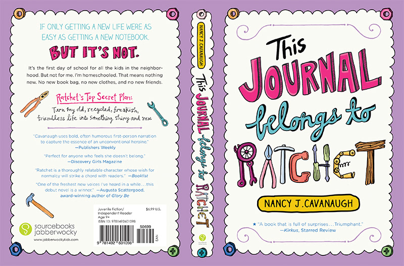 book cover hand-lettering middle-grade design