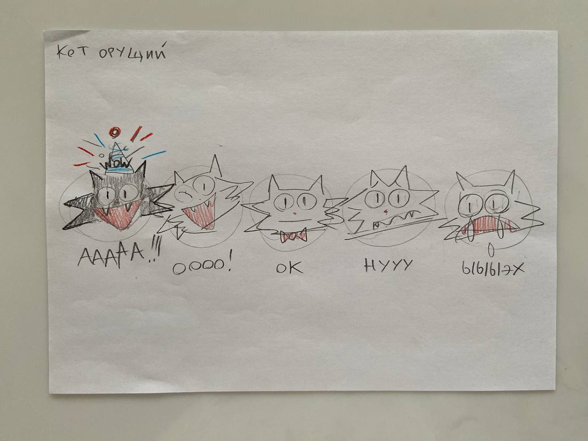 иллюстрации кот оценка стикеры яндекс Яндекс Еда Cat Character design  yandex эмоции