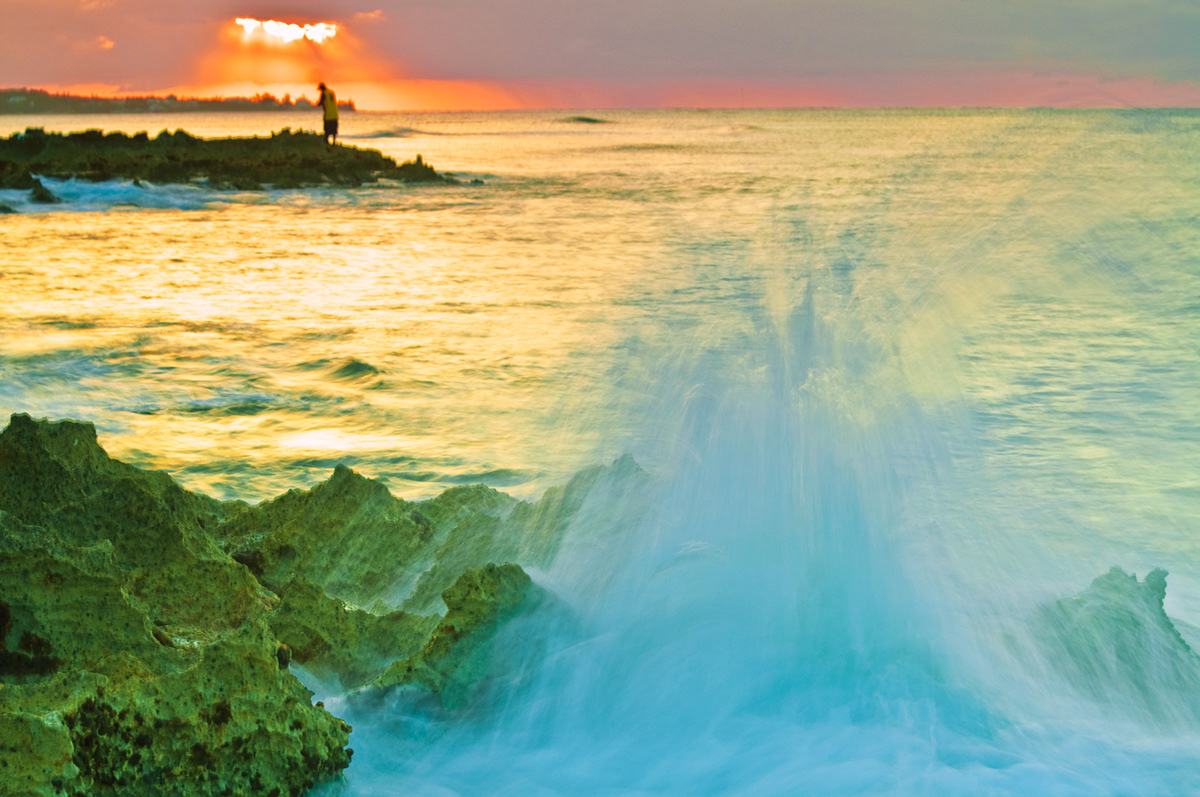Bahamas  nassau  seascape  water  Beach  coastline  island  print fine art sunset SKY clounds waves reflection
