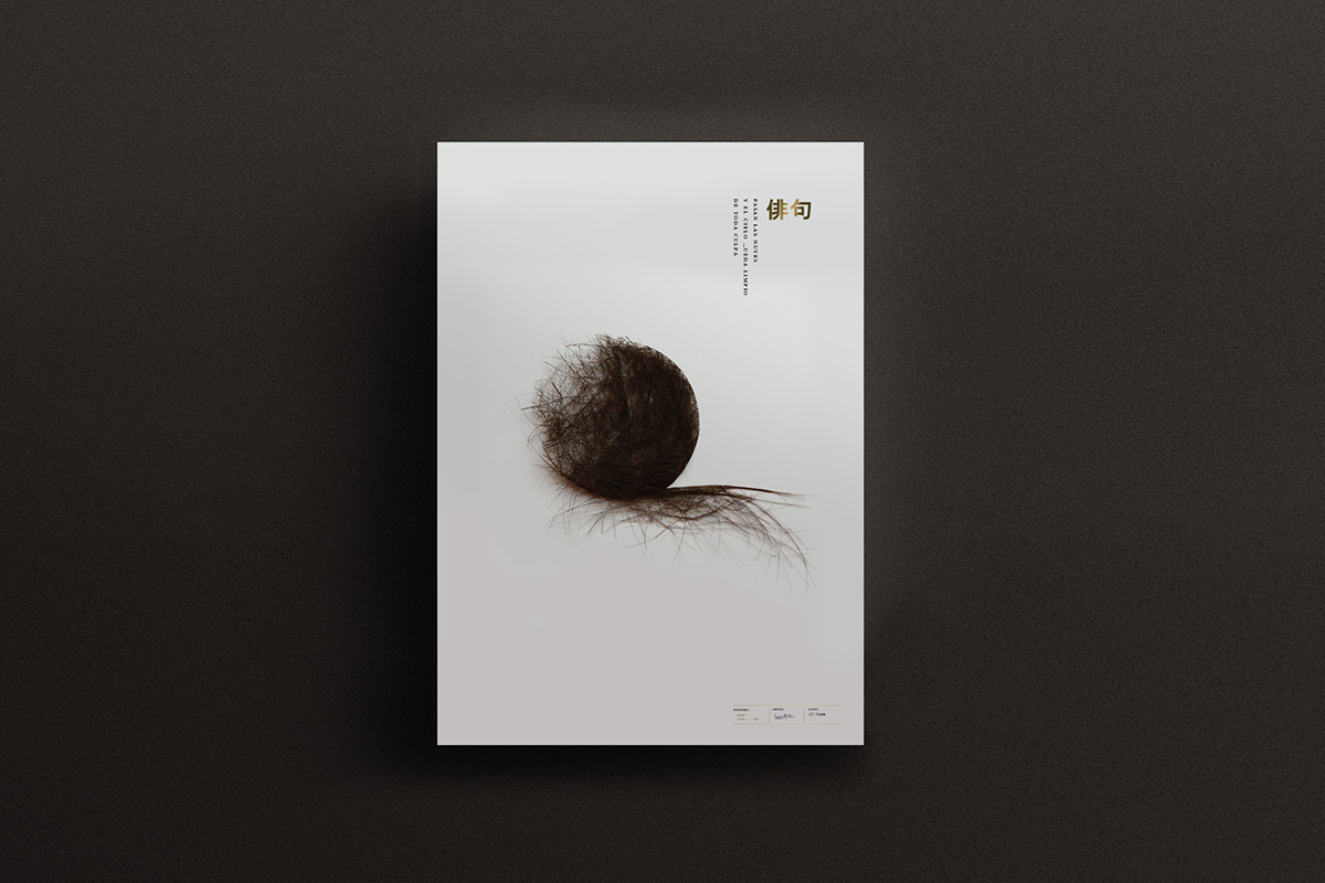 Layout typography   Display Haiku festival hair poster Photography 