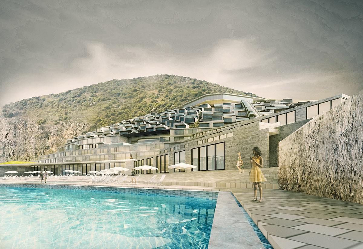 design Syria Damascus touristic fractal beach sea hotel marina mountain Sustainability