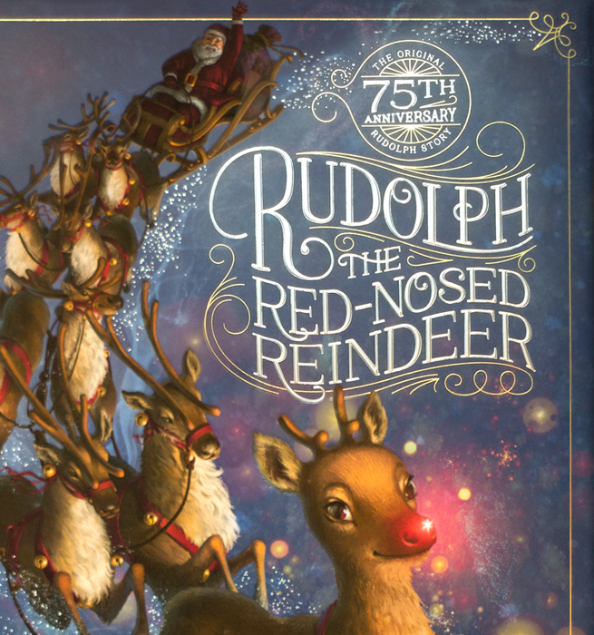 Christmas hand-lettering lettering Rudolph book design Picture book