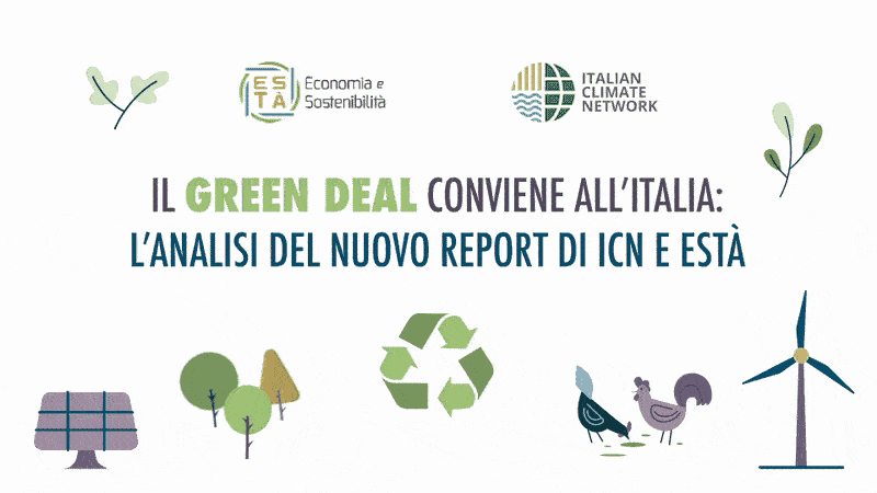 2D animation  esta green new deal italian climate network ITN motion sostenibilità Sustainability