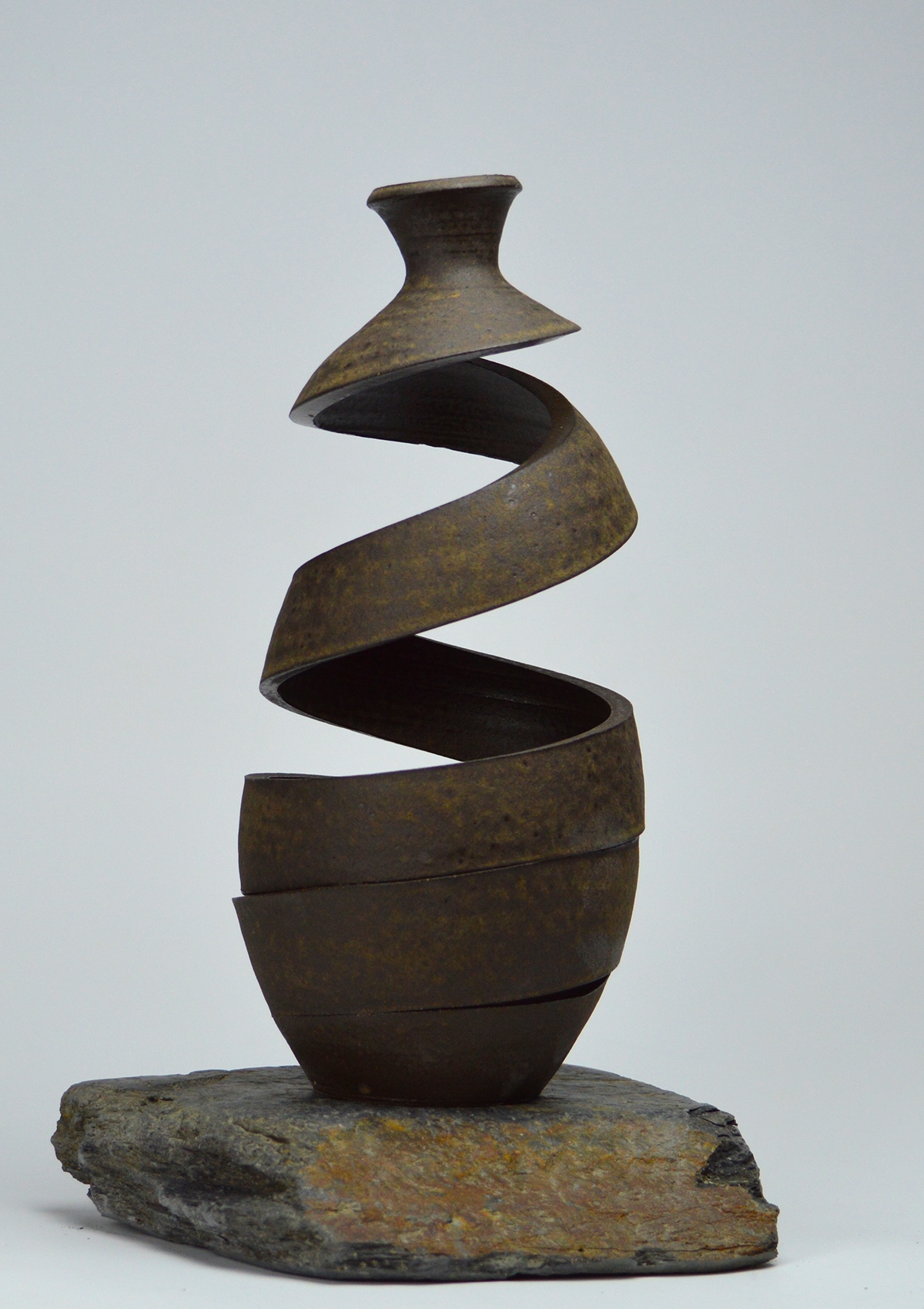 Adobe Portfolio Spiral spatial fine art sculpture ceramics  ceramic clay porcelain object contemporary ceramist earthenware decorative Boroniec