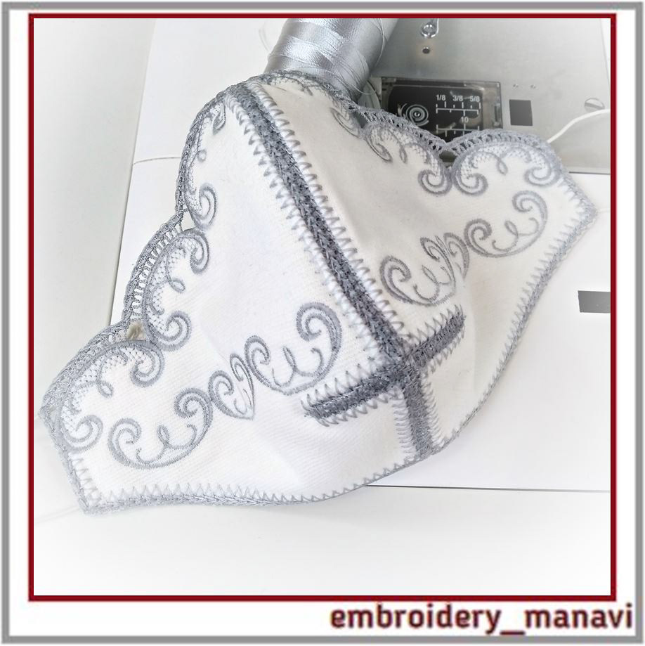 Embroidery embroiderydesign FSL in the hoop ITH machineembroidery MachineEmbroideryDesign mask