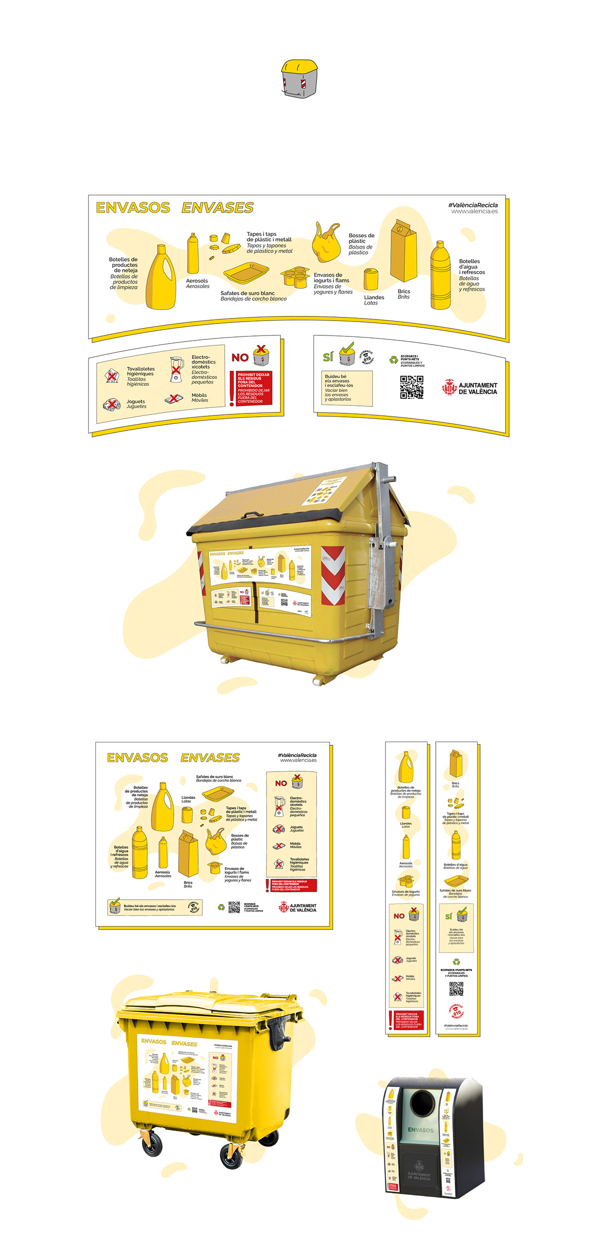 reciclaje diseño gráfico dirección de arte infografias publicidad ajuntament de València