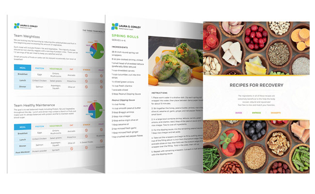 Web Design  wordpress development print design  PDFs recipes