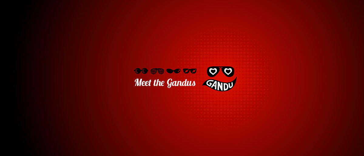 Bollywood Logo Design Bollywood Gandu youtube ishita panchal   logo funky specks digital media