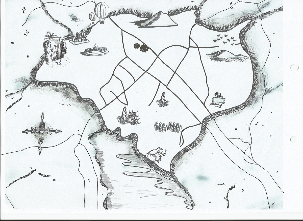 map Pampanga middle earth doodle old Ancient