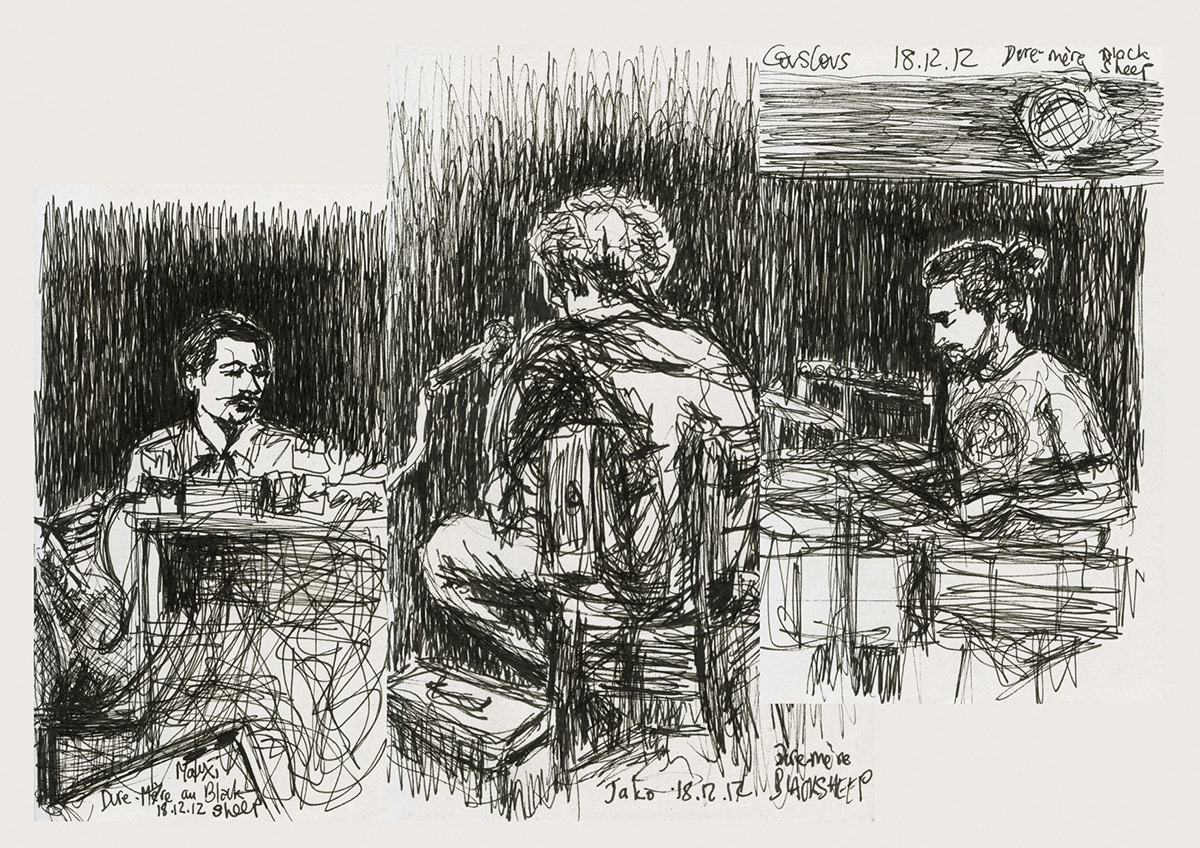 ink drawings sketch drawings ink pencil musicians concerts live croquis crayon Encre dessins dessins à l'encre musiciens