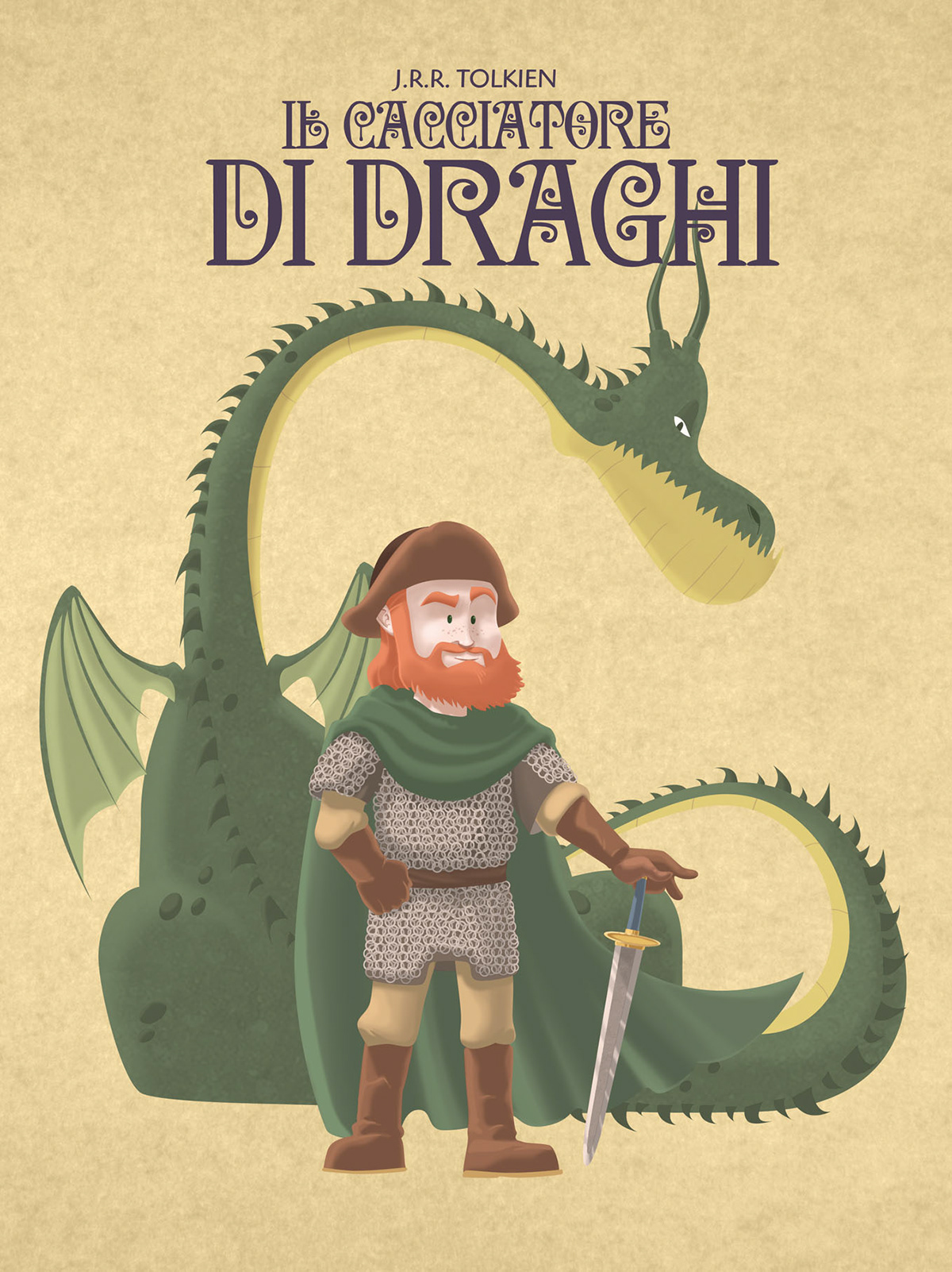 dragons children hunter farmer illustrations Tolkien