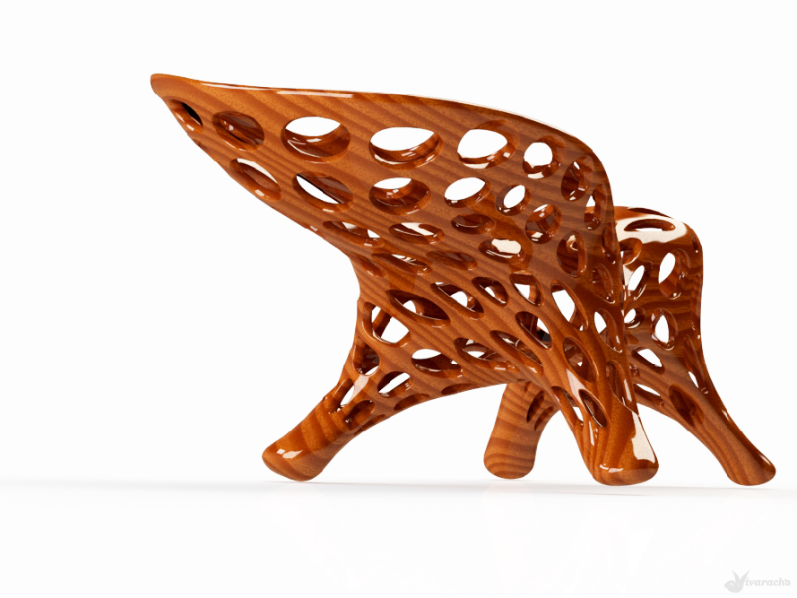 furniture chaiselongue Fiberglass Prototyping corian dupont seat resin Rhino red chair squirrel