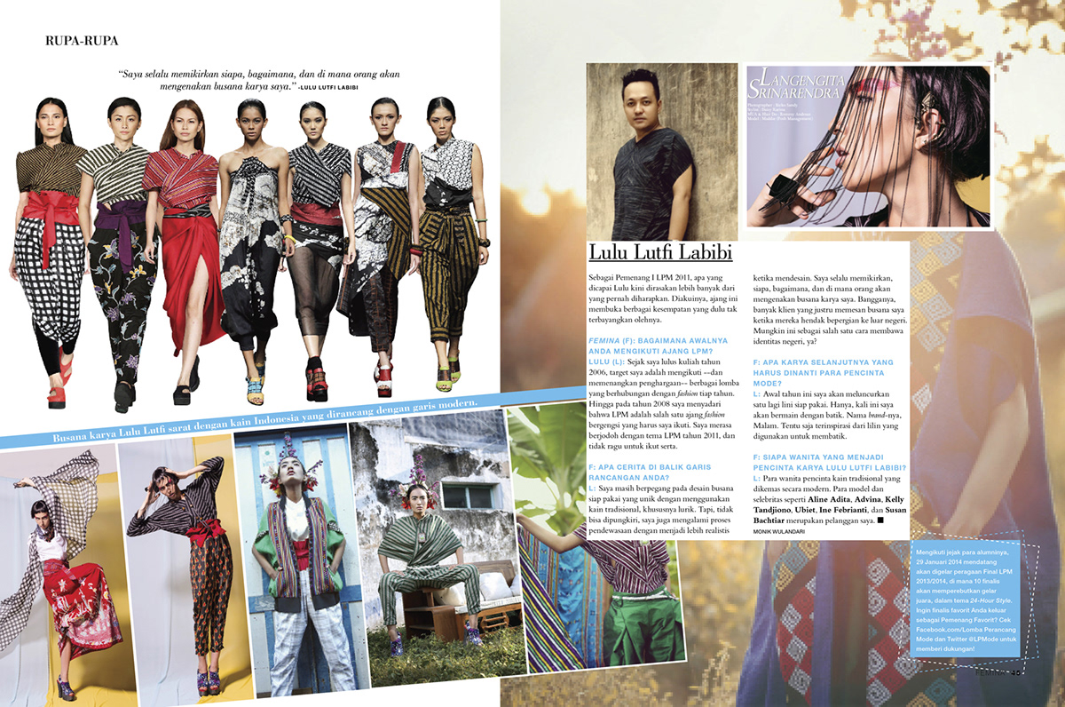 Layout indonesia magazine design