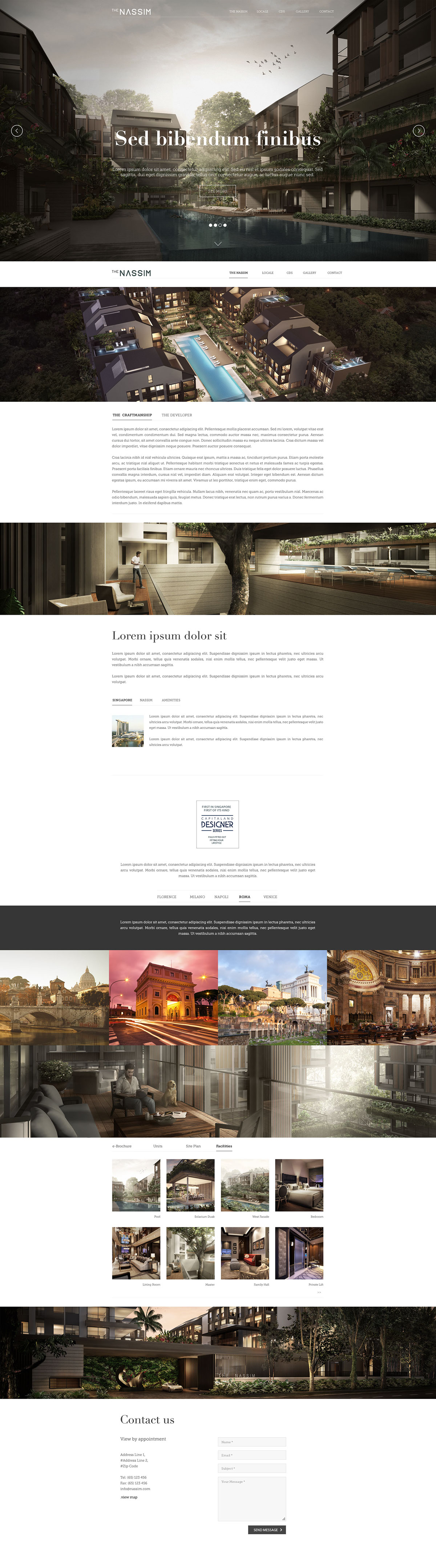 The Nassim Responsive web design Farlees farlish Crystal Media Work interactive design flat design
