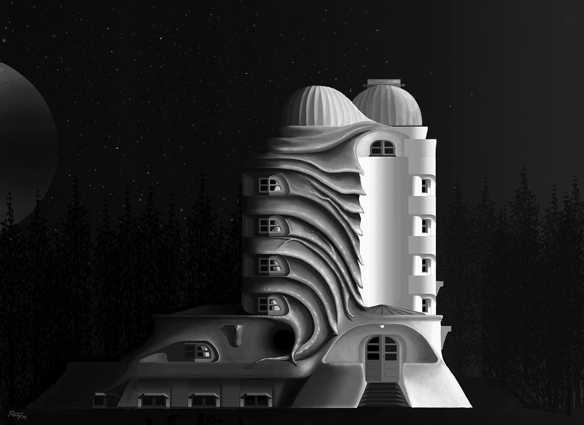 einstein postdam mendelsohn raf dreams buildings architecture ILLUSTRATION  animation  drawings