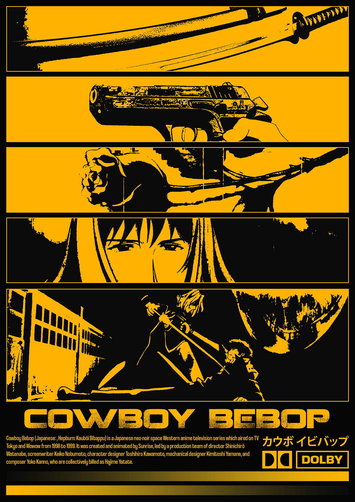 CowboyBebop anime anime art manga Character design  comic cartoon digital illustration concept art graphic design 